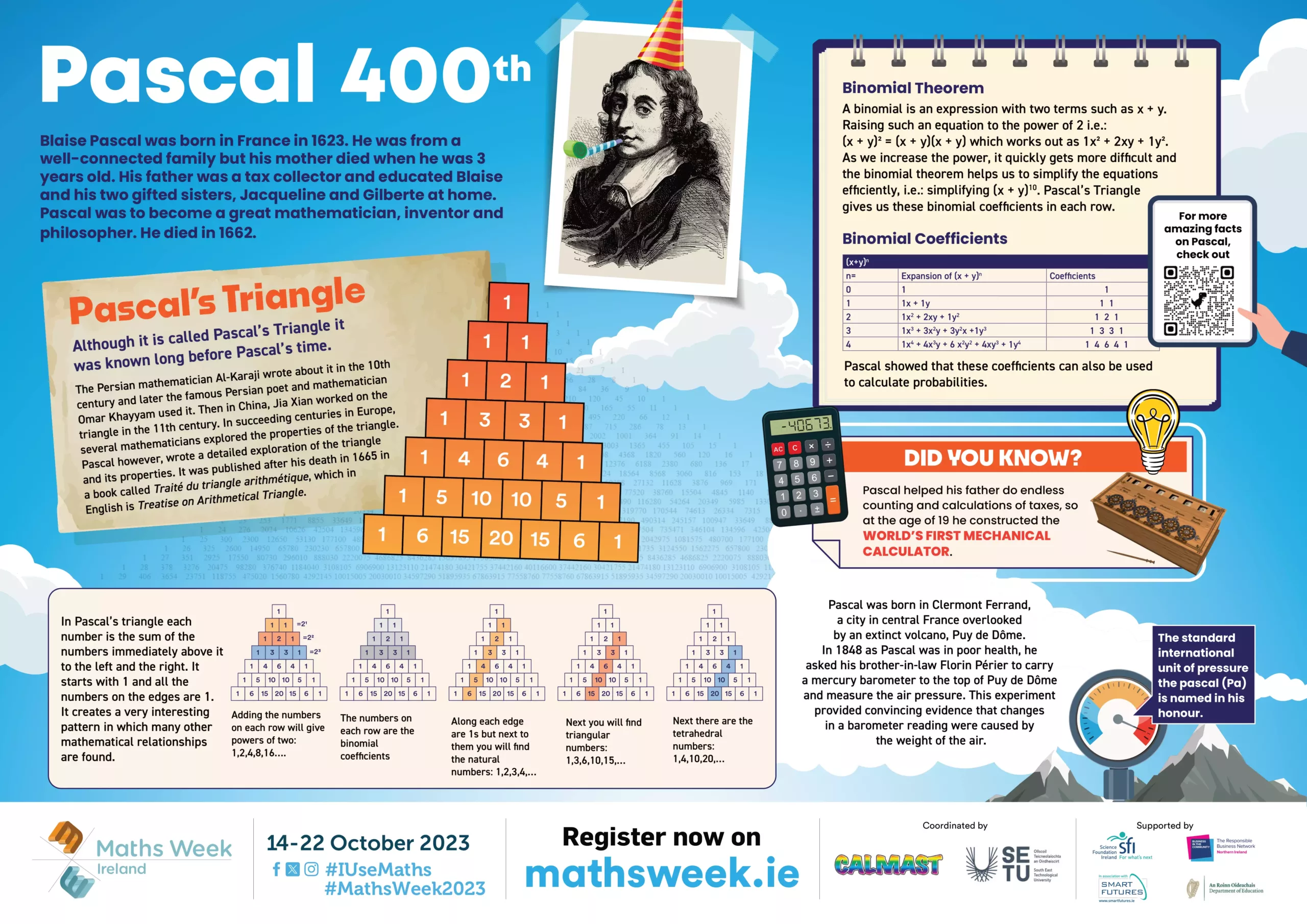 Pascal 400 maths poster 2023
