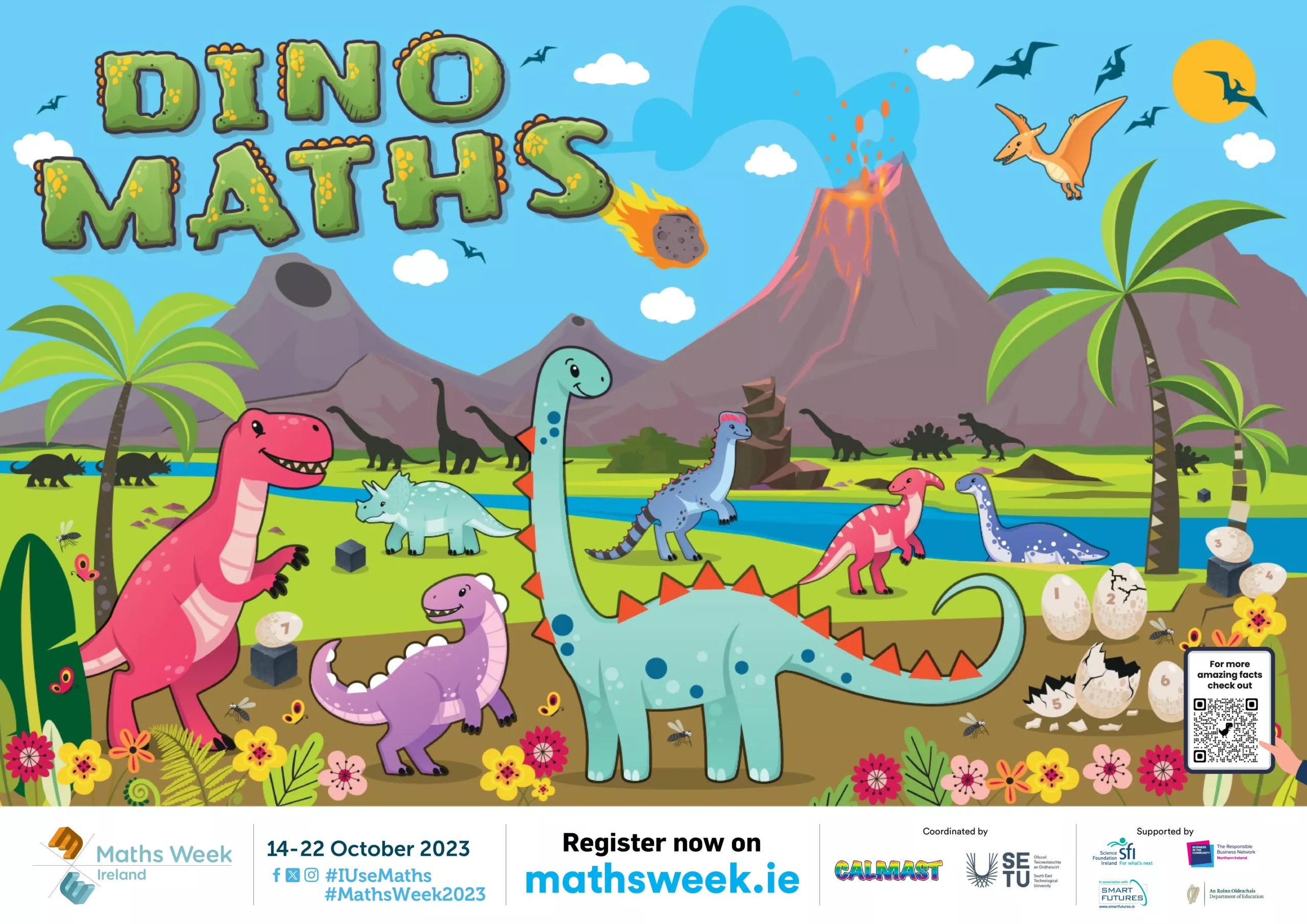 Junior Primary Poster - Dino Maths 2023