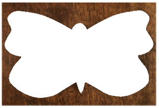 Butterfly template blank