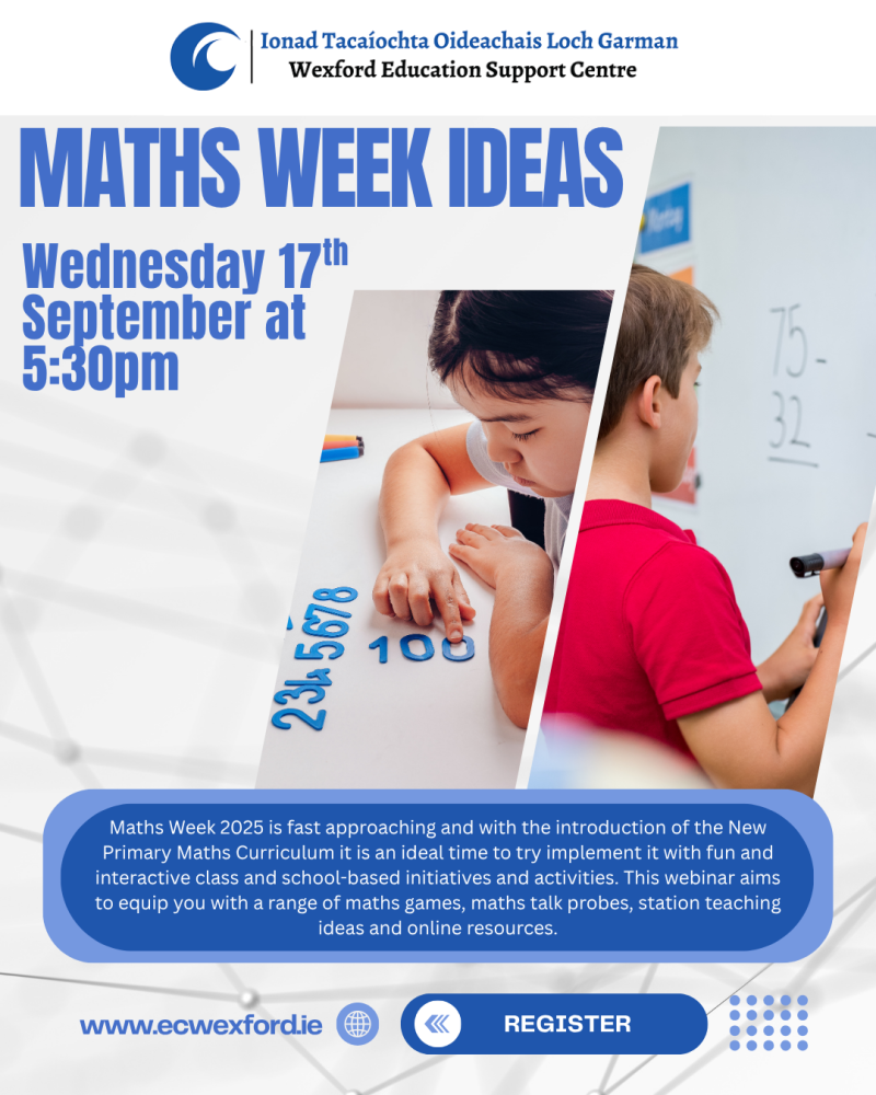 Maths Week Ideas - Wexford Education Support Centre.