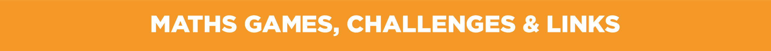 Maths games challenge links Header Graphic RK 11/1/23