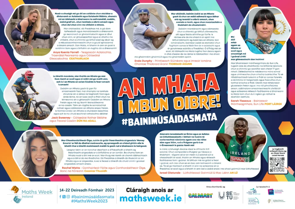 Maths at work poster- ROI 2023