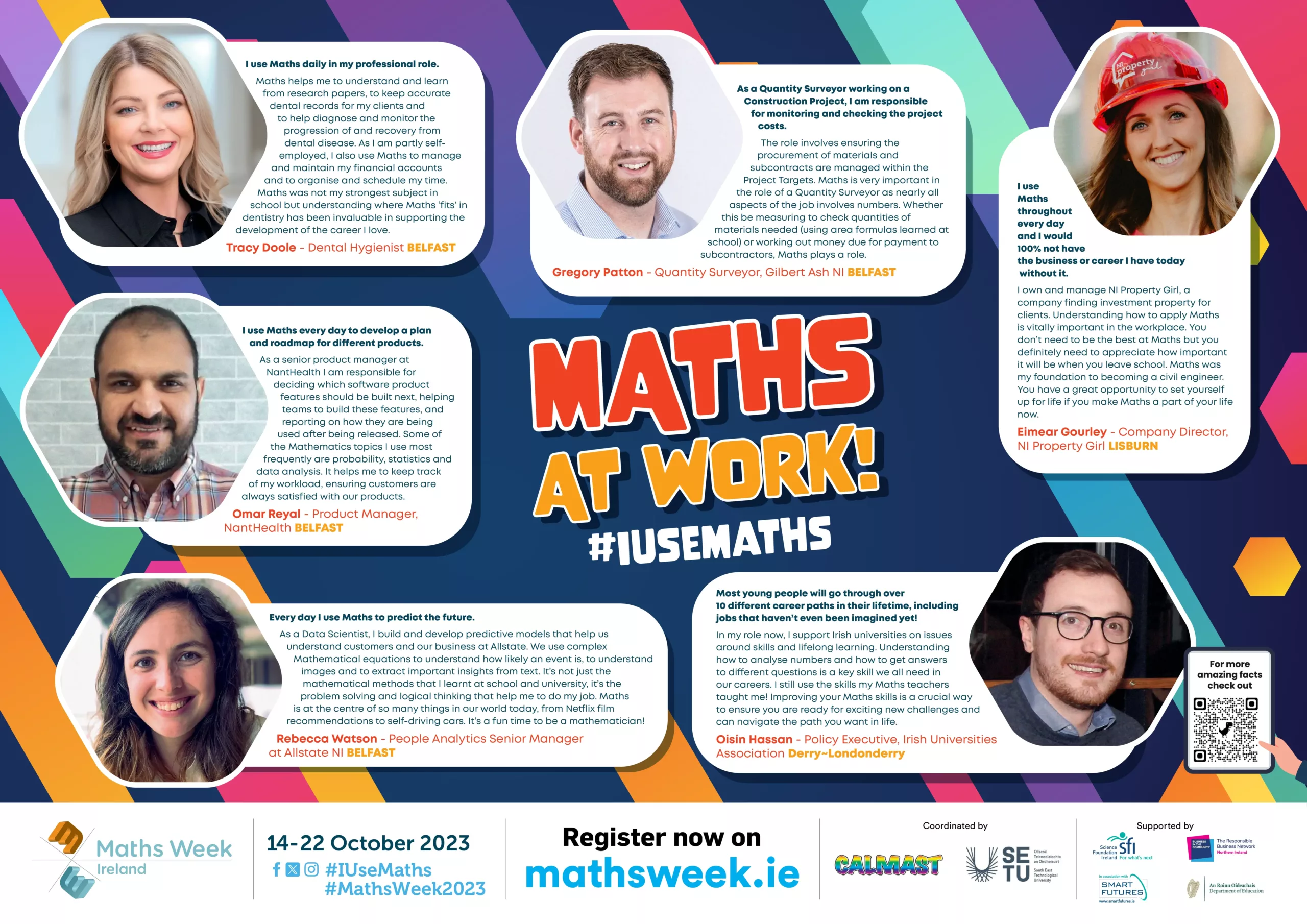 Junior Secondary Poster - Maths at work 2023