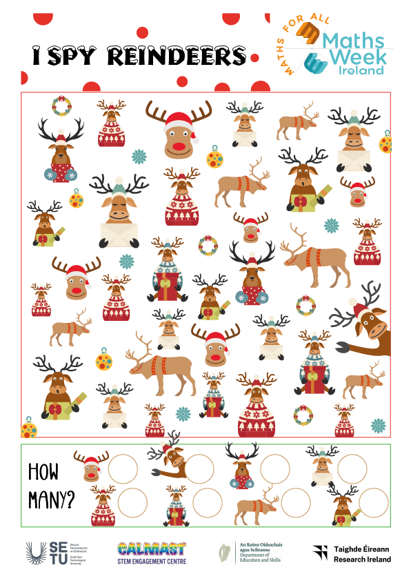 I spy reindeers activity