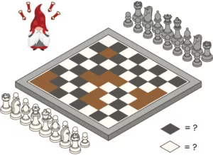 Chessboard-christmas advent