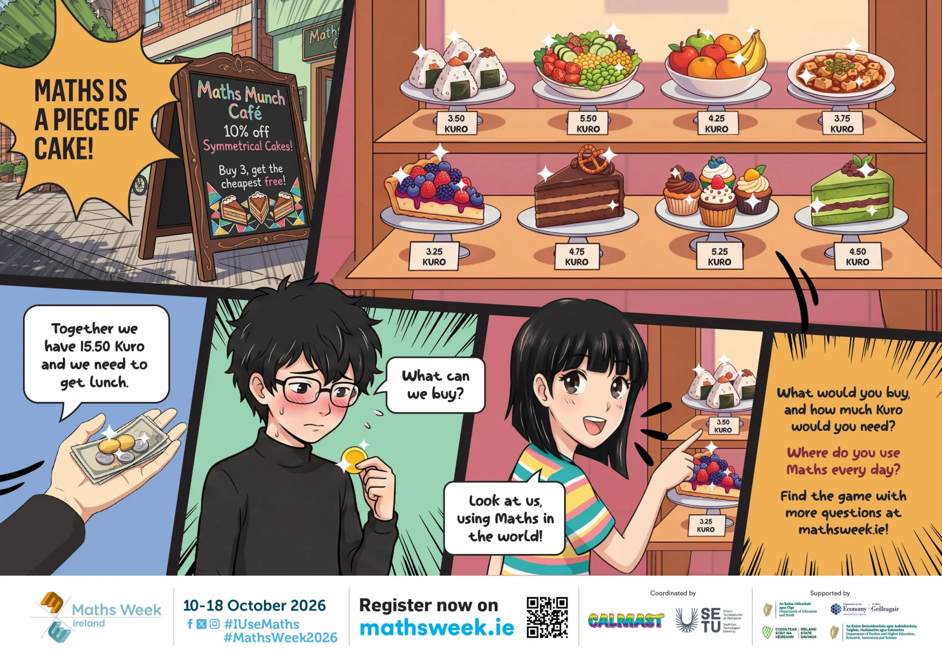 Maths is a Piece of Cake Sr Primary Poster
