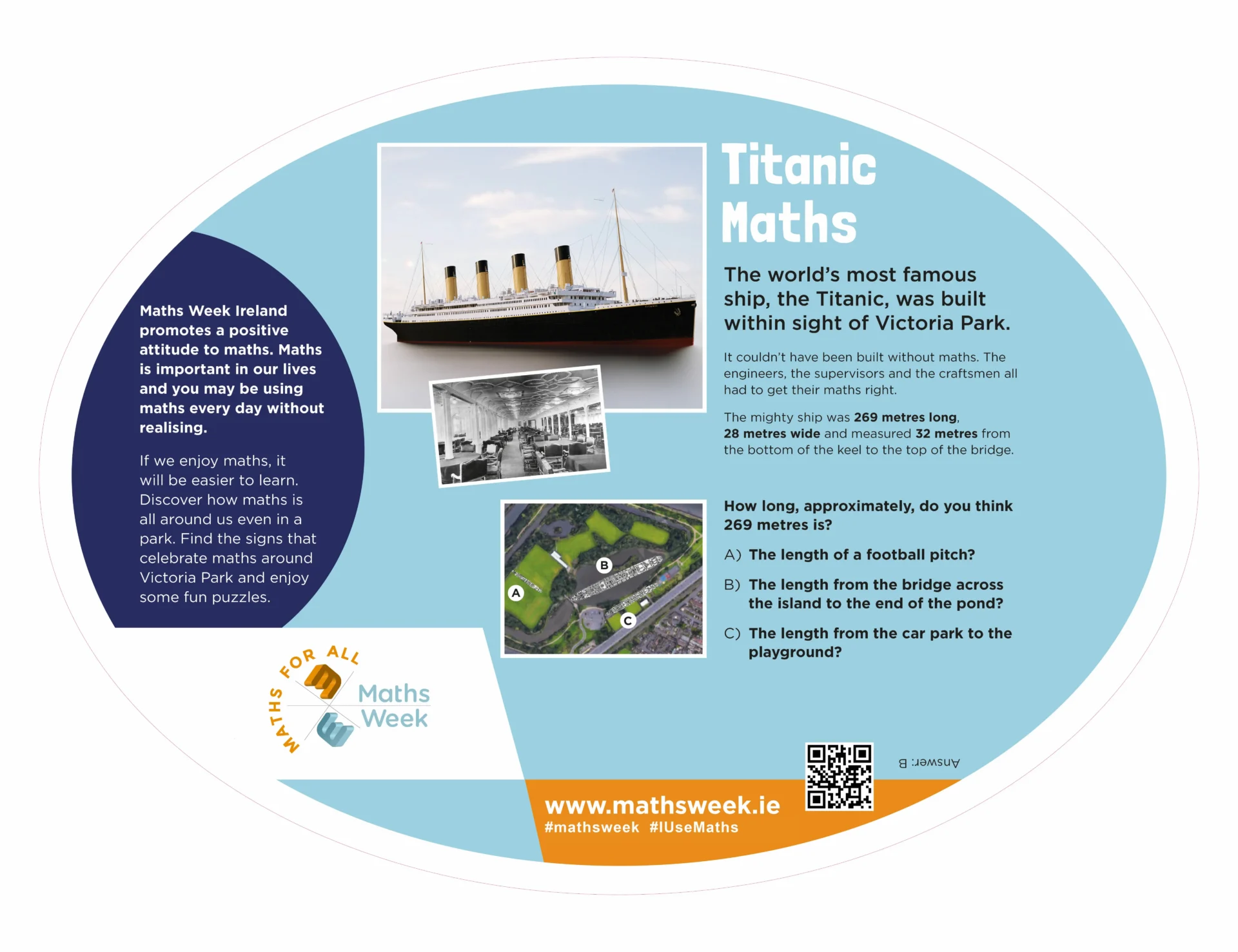 2025 puzzle in the park, Titanic maths NI