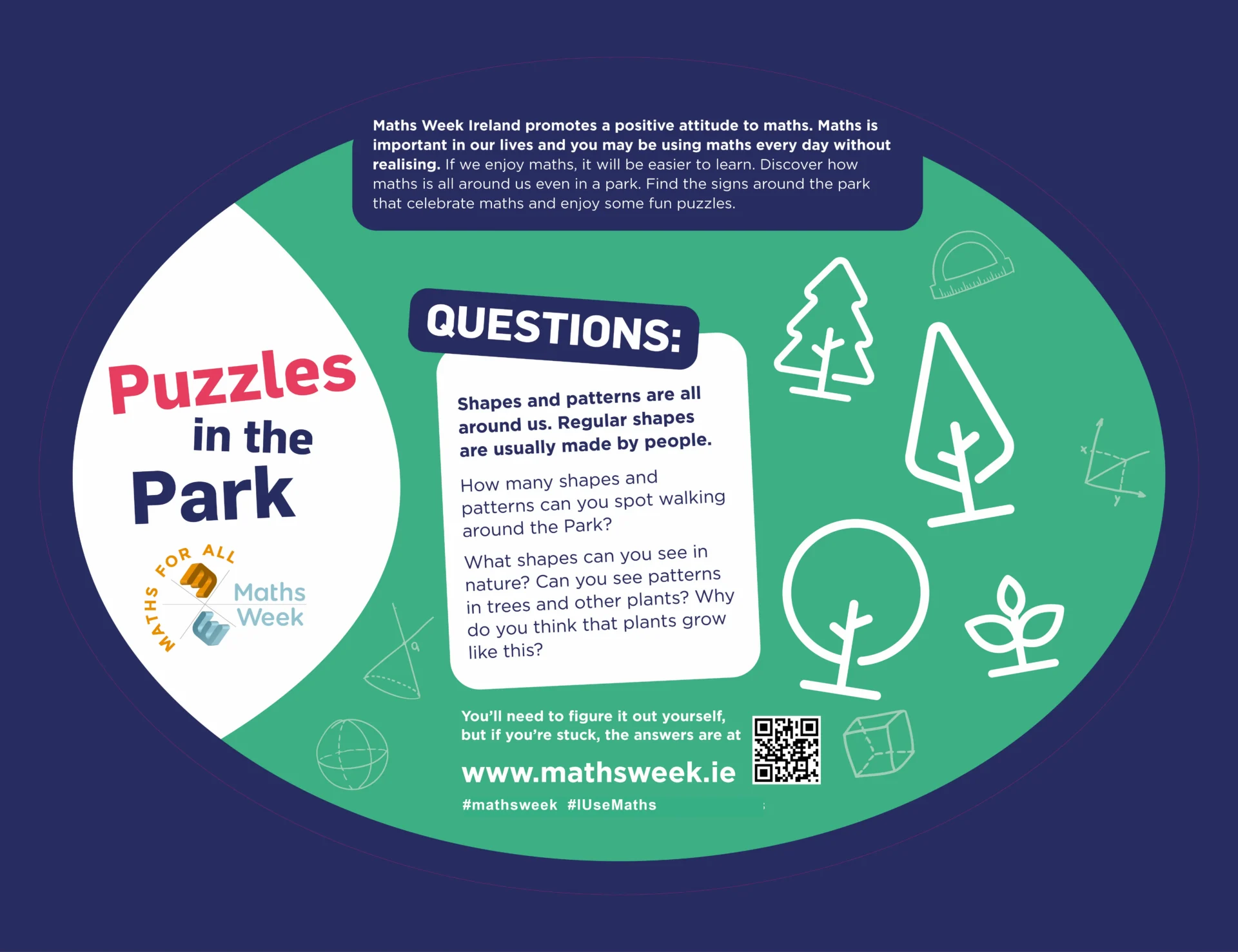 2025 puzzle in the park, shape and pattern